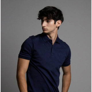 Polo de màniga curta marine